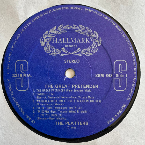 The Platters – The Great Pretender LP vinyl record, image 3 of 4