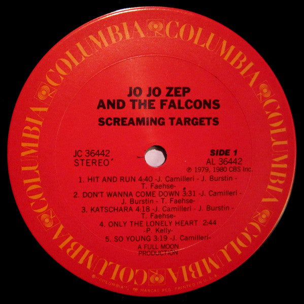Jo Jo Zep and the Falcons – Screaming Targets LP vinyl record, image 3 of 6