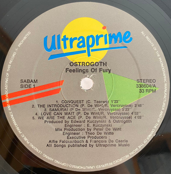 Ostrogoth – Feelings Of Fury LP vinyl record, image 4 of 9