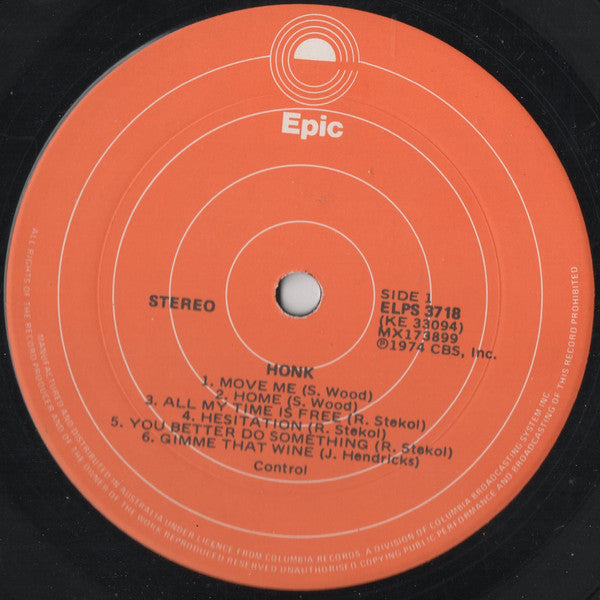 Honk – Honk LP vinyl record, image 2 of 4