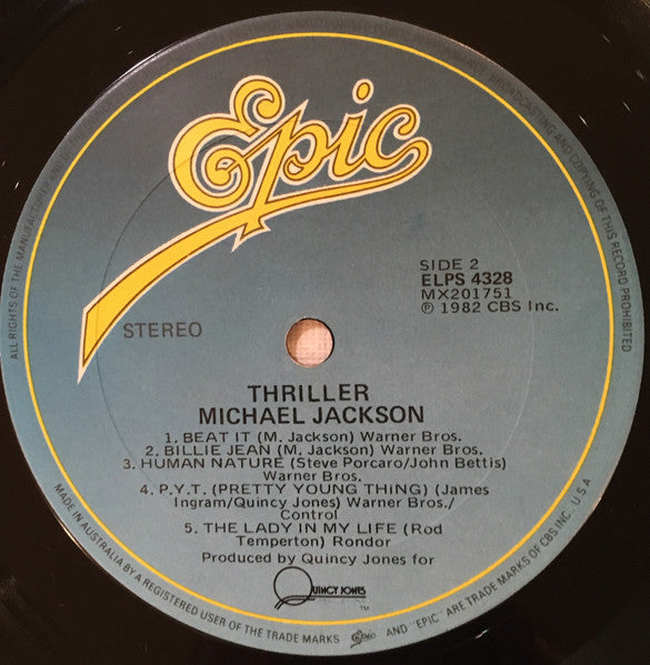 Michael Jackson – Thriller LP vinyl record, image 7 of 7