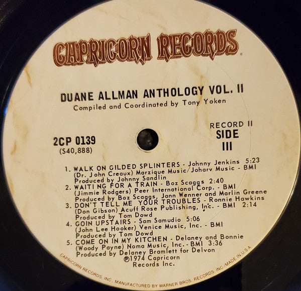 Duane Allman – An Anthology Vol. II (2xLP) LP vinyl record, image 7 of 10