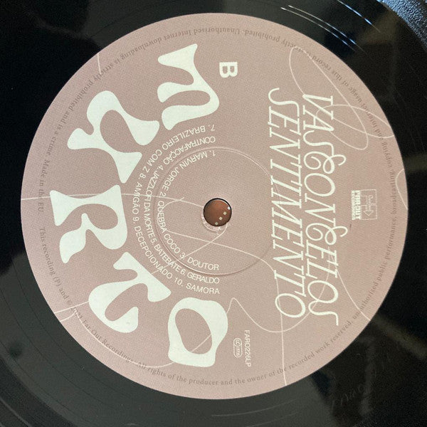 Vasconcelos Sentimento – Furto LP vinyl record, image 4 of 4
