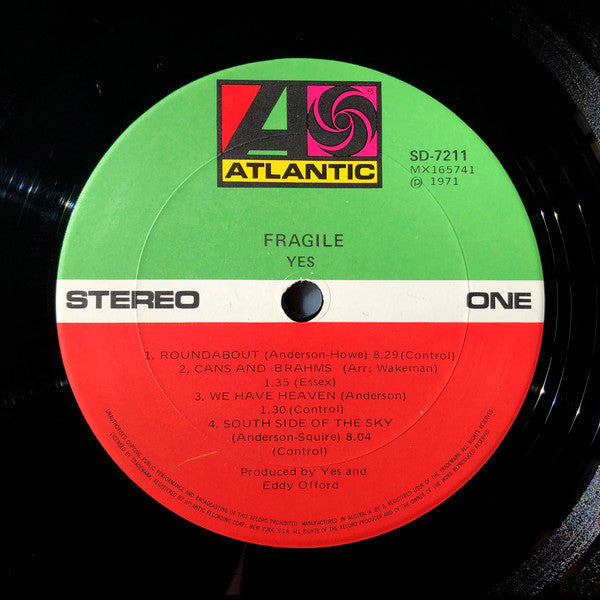 Yes – Fragile LP vinyl record, image 5 of 10
