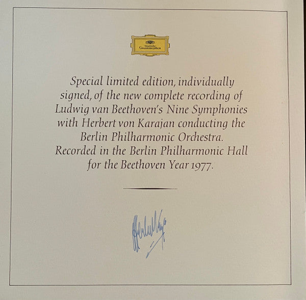 Herbert von Karajan, Berliner Philharmoniker, Ludwig van Beethoven – 9 Symphonies LP vinyl record, image 2 of 5
