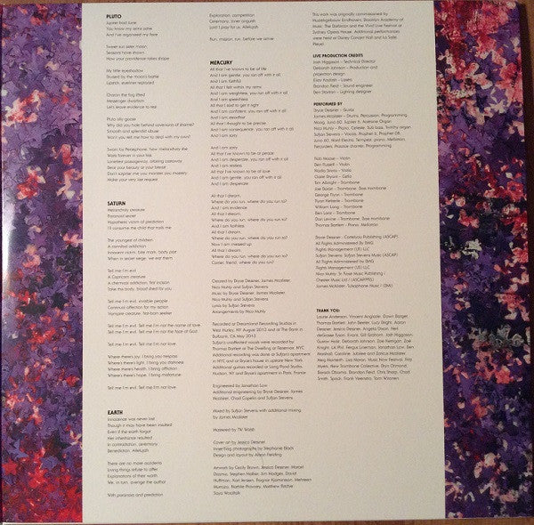 Sufjan Stevens, Nico Muhly, Bryce Dessner, James McAlister – Planetarium (2xLP) LP vinyl record, image 3 of 10