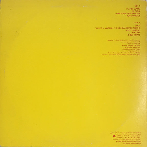 The B-52's – The B-52's LP vinyl record, image 2 of 6