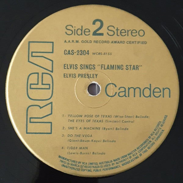 Elvis Presley – Elvis Sings "Flaming Star" LP vinyl record, image 4 of 5