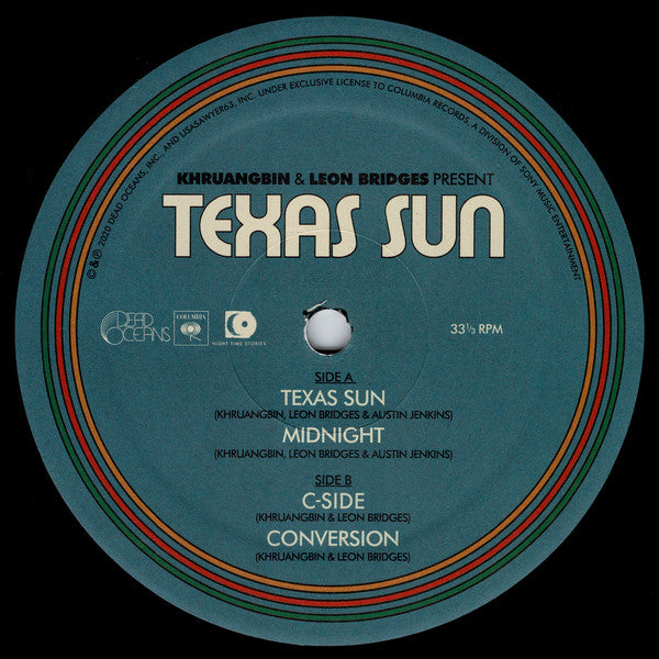 Khruangbin, Leon Bridges – Texas Sun 12" vinyl record, image 3 of 4