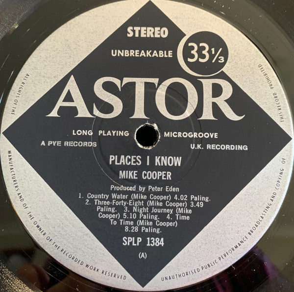 Mike Cooper, The Machine Gun Co., Michael Gibbs – Places I Know LP vinyl record, image 3 of 4