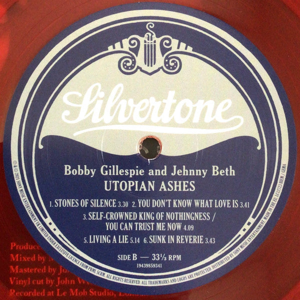 Bobby Gillespie, Jehnny Beth – Utopian Ashes LP vinyl record, image 8 of 9