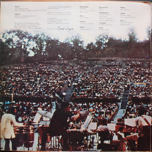 CTI All-Stars – CTI Summer Jazz At The Hollywood Bowl Live One LP vinyl record, image 2 of 7