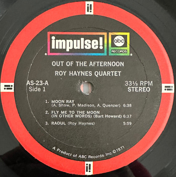 Roy Haynes Quartet – Out Of The Afternoon LP vinyl record, image 5 of 9