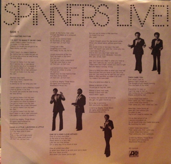 Spinners – Spinners Live! (2xLP) LP vinyl record, image 5 of 10