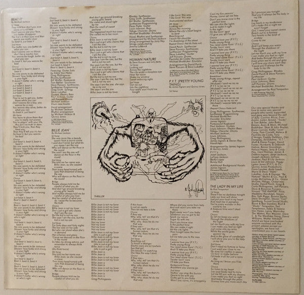 Michael Jackson – Thriller LP vinyl record, image 5 of 7