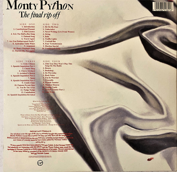 Monty Python – The Final Rip Off (2xLP) LP vinyl record, image 6 of 10