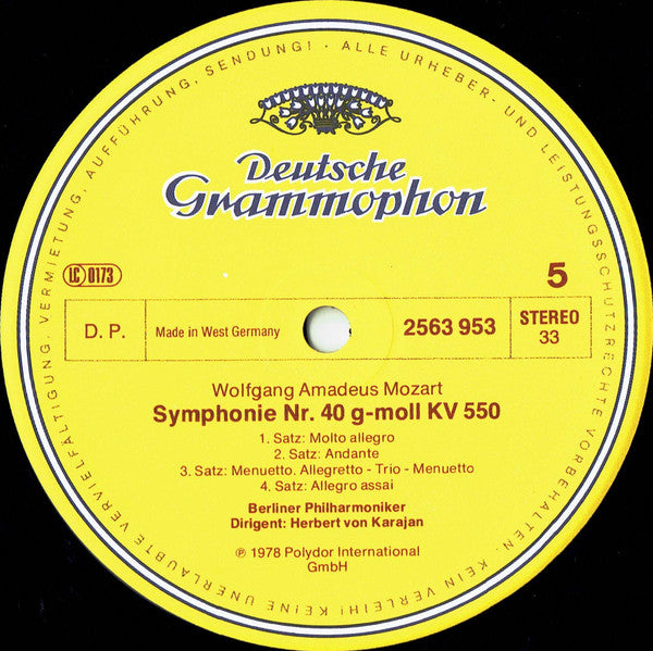 Wolfgang Amadeus Mozart, Herbert Von Karajan, Berliner Philharmoniker – Symphonien 32 · 35 · 36 · 38 · 39 · 40 · 41 (3xLP) LP vinyl record, image 7 of 10