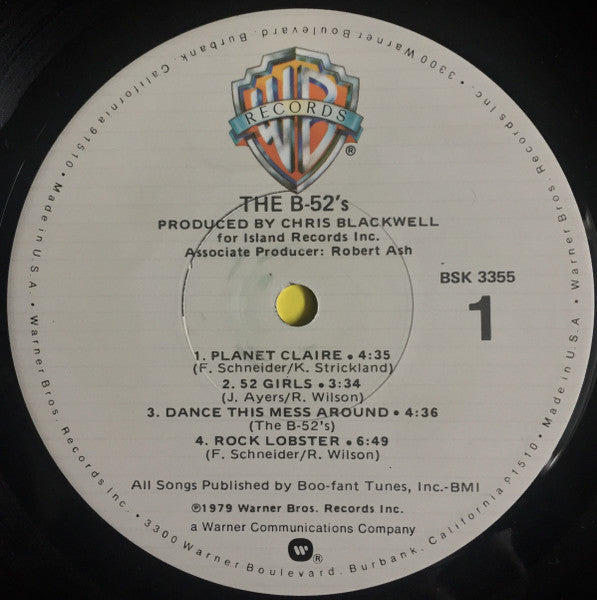The B-52's – The B-52's LP vinyl record, image 3 of 6