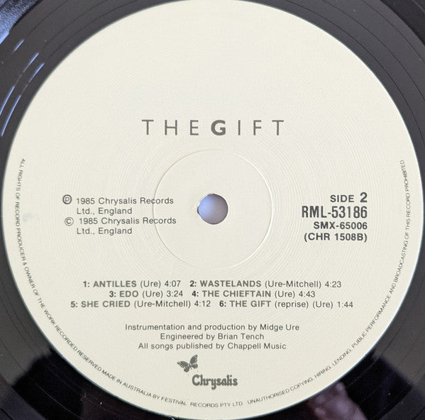 Midge Ure – The Gift LP vinyl record, image 4 of 7