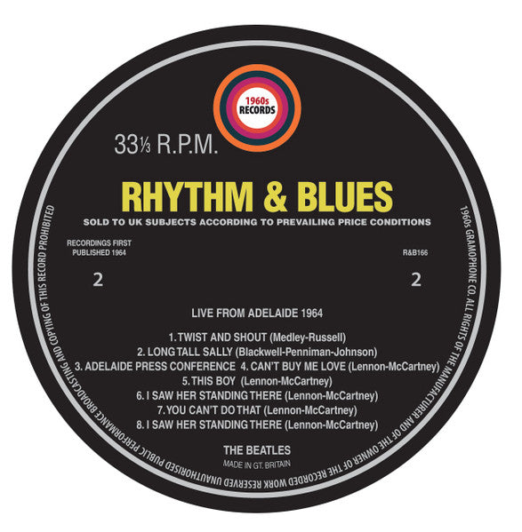 The Beatles – Live From Adelaide 1964 LP vinyl record, image 3 of 4