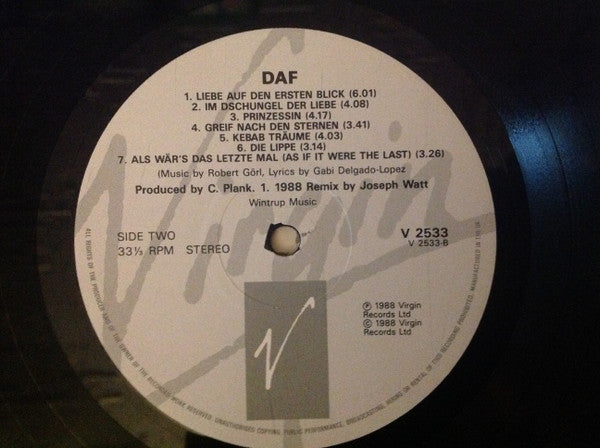 Deutsch Amerikanische Freundschaft – D.A.F. LP vinyl record, image 4 of 5