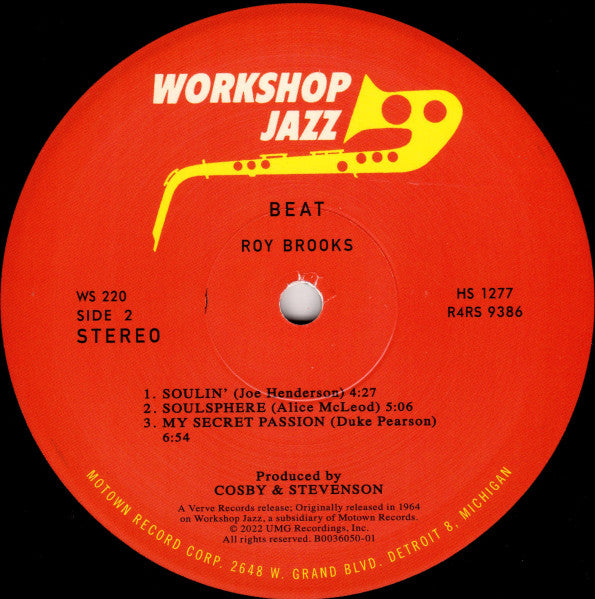 Roy Brooks – Beat LP vinyl record, image 4 of 6