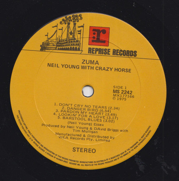 Neil Young, Crazy Horse – Zuma LP vinyl record, image 3 of 4