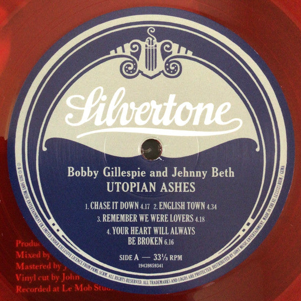 Bobby Gillespie, Jehnny Beth – Utopian Ashes LP vinyl record, image 6 of 9