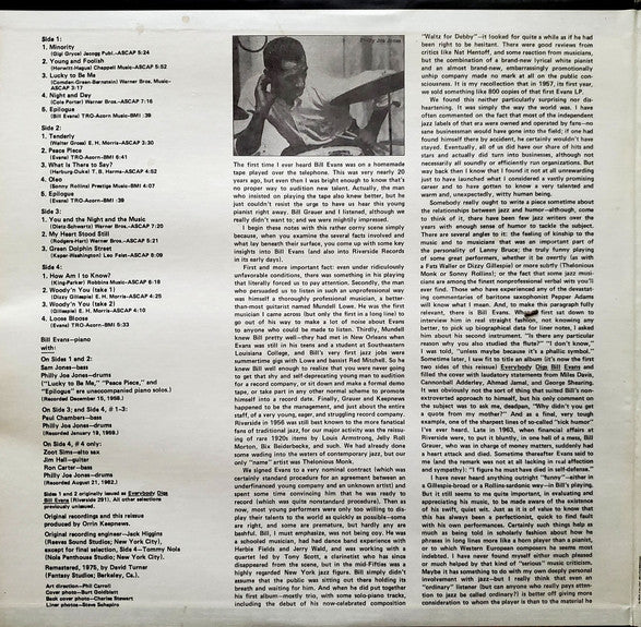 Bill Evans – Peace Piece And Other Pieces (2xLP) LP vinyl record, image 2 of 8
