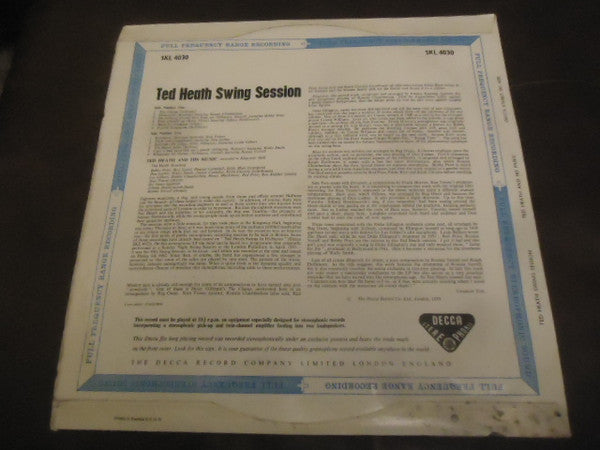 Ted Heath And His Music – Ted Heath Swing Session LP vinyl record, image 2 of 4