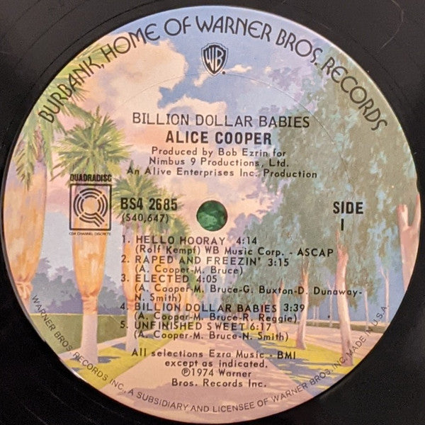 Alice Cooper – Billion Dollar Babies LP vinyl record, image 5 of 7