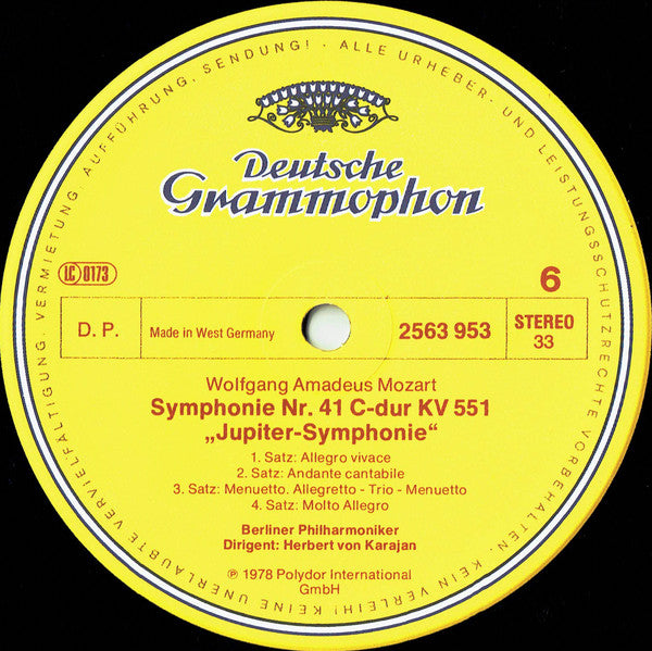 Wolfgang Amadeus Mozart, Herbert Von Karajan, Berliner Philharmoniker – Symphonien 32 · 35 · 36 · 38 · 39 · 40 · 41 (3xLP) LP vinyl record, image 8 of 10