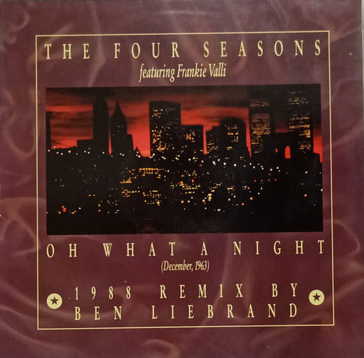 The Four Seasons, Frankie Valli – Oh What A Night (December, 1963) (1988 Remix By Ben Liebrand) 12" vinyl record, image 1 of 4