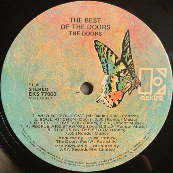 The Doors – The Best Of Doors LP vinyl record, image 3 of 4