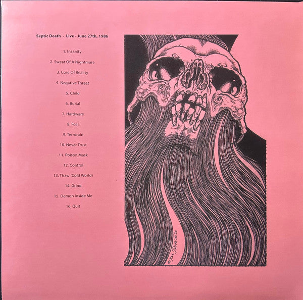 Septic Death – Live - June 27th, 1986 LP vinyl record, image 2 of 6