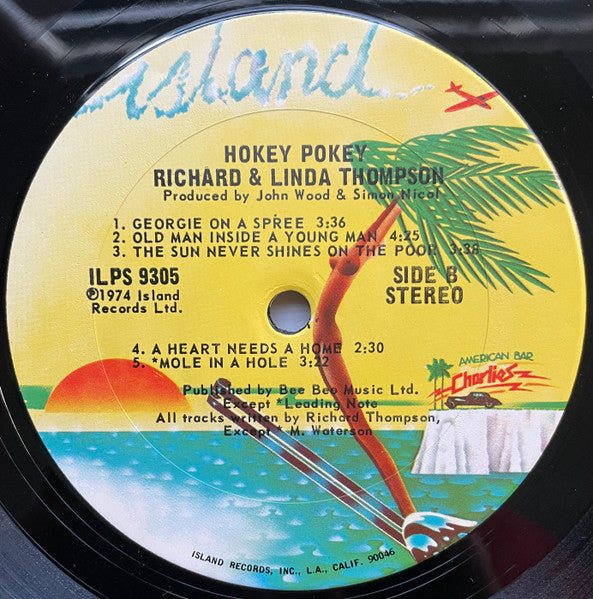 Richard & Linda Thompson – Hokey Pokey LP vinyl record, image 6 of 6