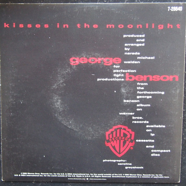 George Benson – Kisses In The Moonlight 7" vinyl record, image 4 of 4
