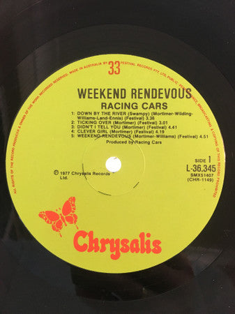 Racing Cars – Weekend Rendezvous LP vinyl record, image 3 of 4