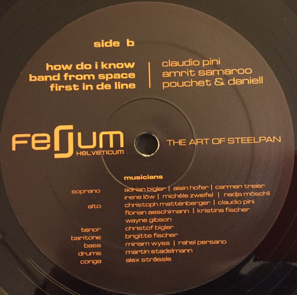 Ferrum Helveticum – The Art Of Steelpan LP vinyl record, image 3 of 3