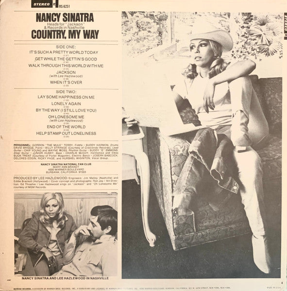 Nancy Sinatra – Country, My Way LP vinyl record, image 2 of 4