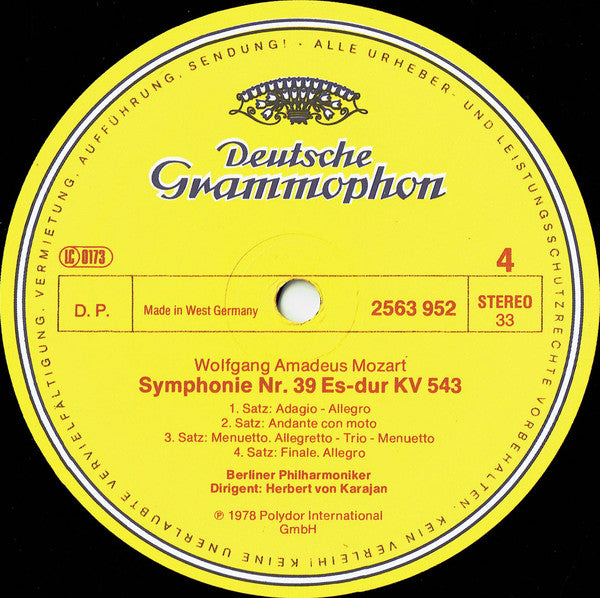 Wolfgang Amadeus Mozart, Herbert Von Karajan, Berliner Philharmoniker – Symphonien 32 · 35 · 36 · 38 · 39 · 40 · 41 (3xLP) LP vinyl record, image 6 of 10
