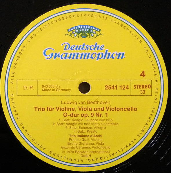 Ludwig Van Beethoven, Trio Italiano D'Archi – Beethoven Edition: Die Streichtrios LP vinyl record, image 6 of 10