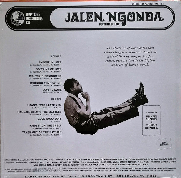 Jalen N'Gonda – Doctrine Of Love LP vinyl record, image 2 of 4