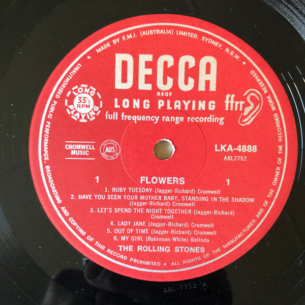 The Rolling Stones – Flowers LP vinyl record, image 3 of 4