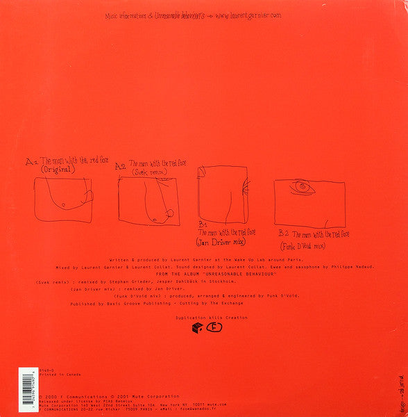 Laurent Garnier – The Man With The Red Face 12" vinyl record, image 2 of 6