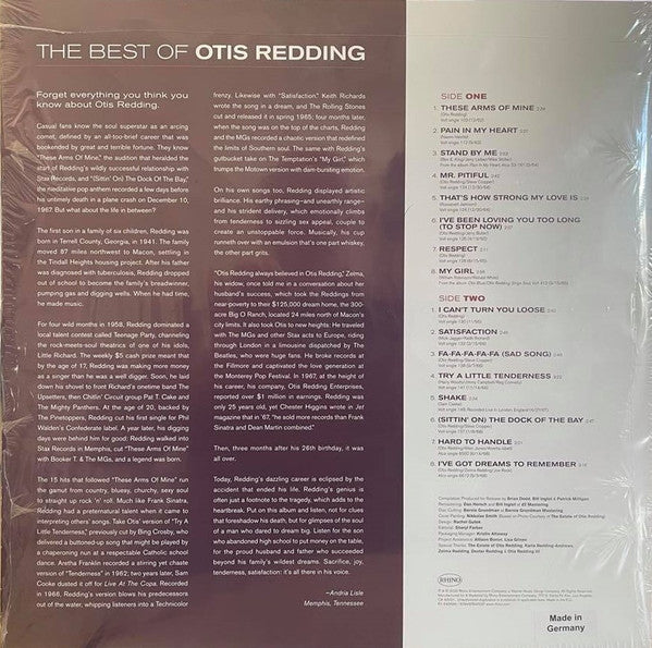 Otis Redding – The Best Of Otis Redding LP vinyl record, image 2 of 4