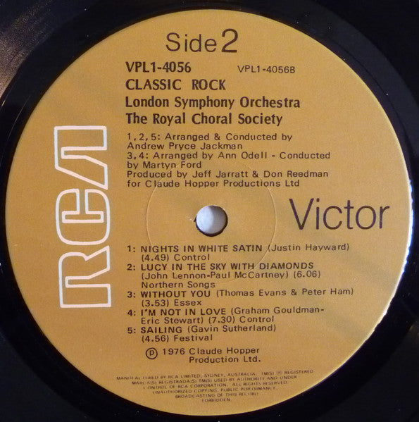 London Symphony Orchestra, The Royal Choral Society – Classic Rock LP vinyl record, image 7 of 7