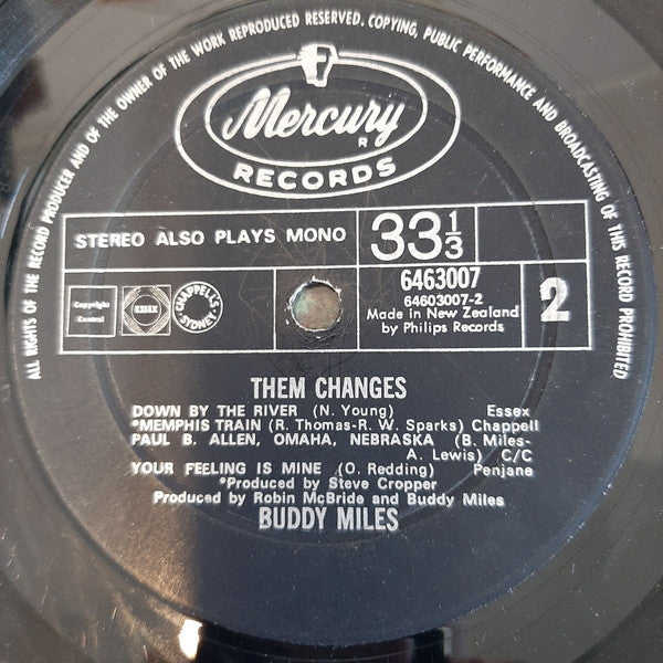Buddy Miles – Them Changes LP vinyl record, image 4 of 4