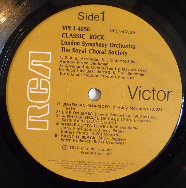 London Symphony Orchestra, The Royal Choral Society – Classic Rock LP vinyl record, image 6 of 7