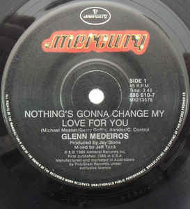 Glenn Medeiros – Nothing's Gonna Change My Love For You 7" vinyl record, image 1 of 2